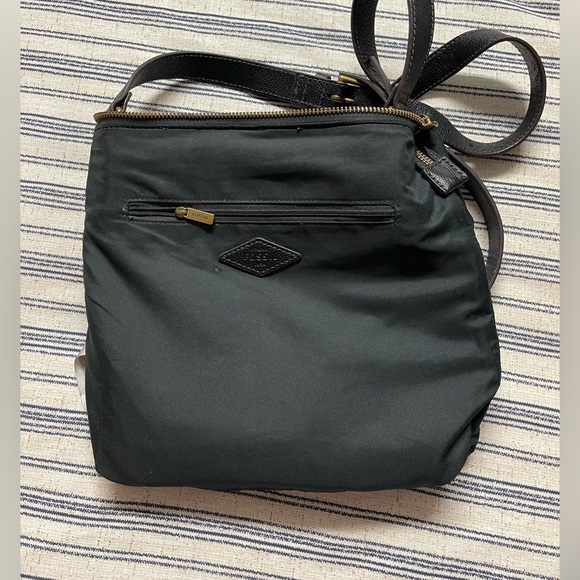 Stunning Fossil shoulder purse in dark brown leather - Picture 4 of 6